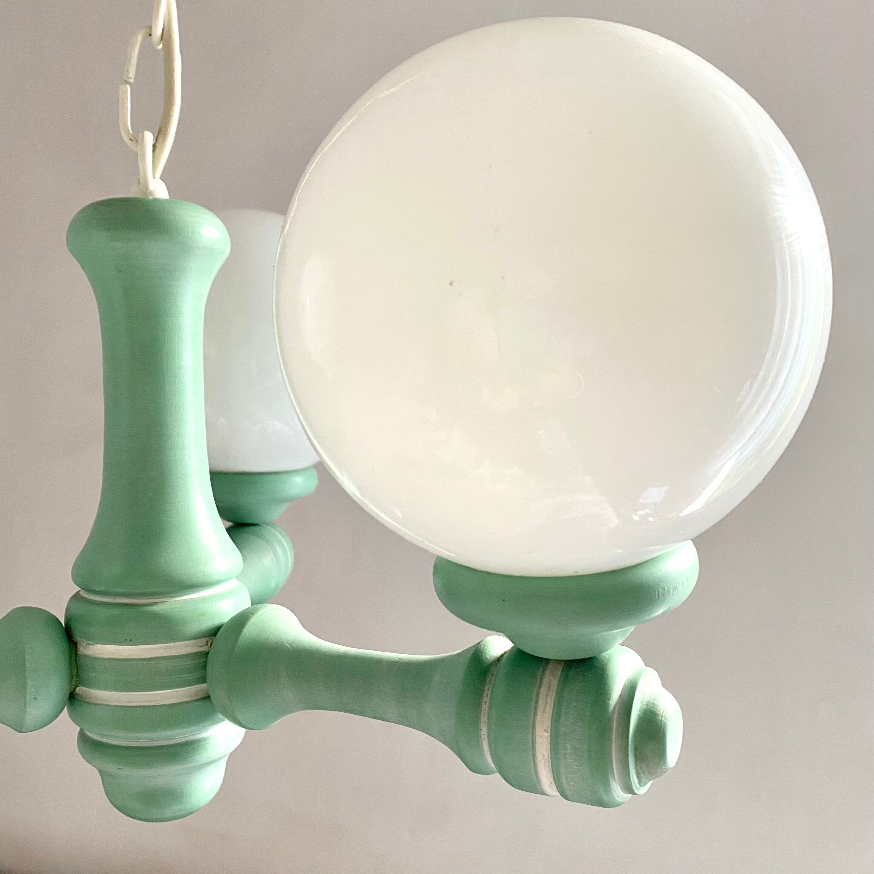 Lustre vintage globes années 80