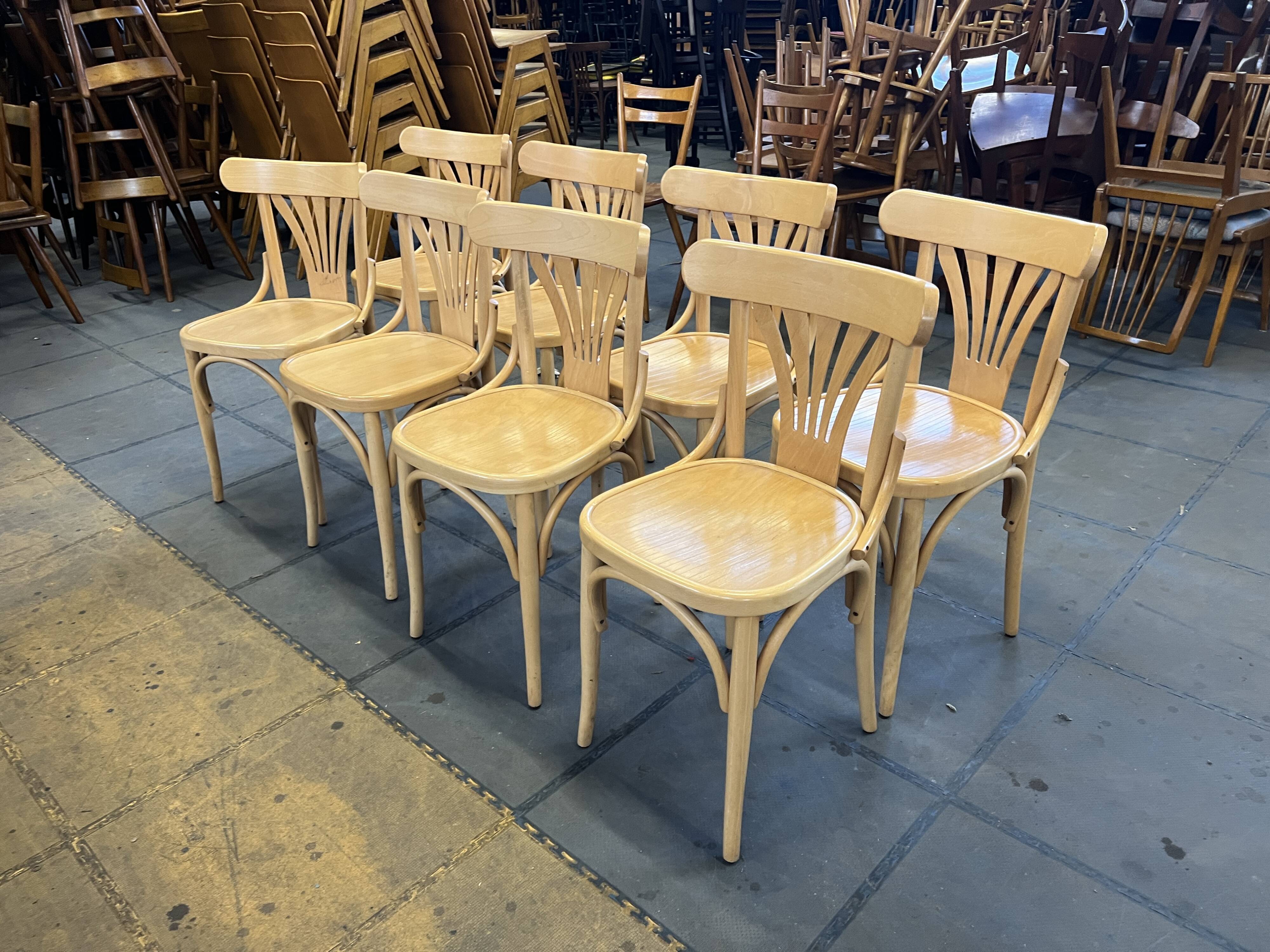 Set of 8 bistro chairs
