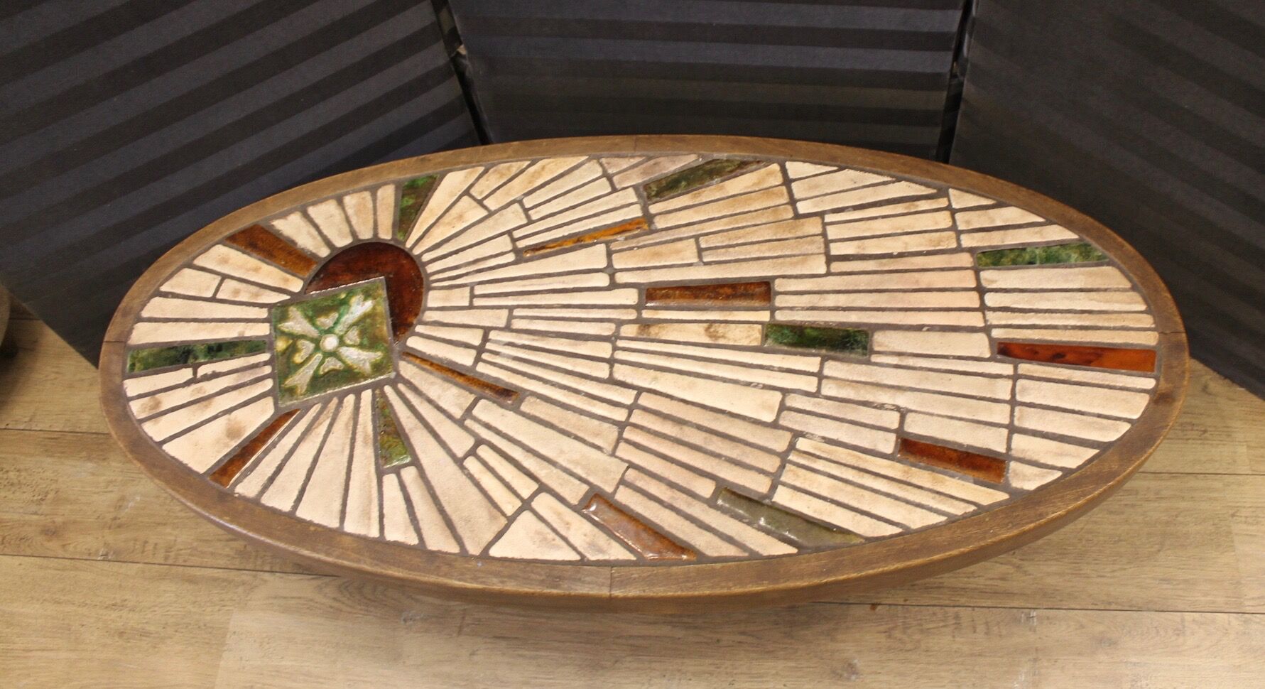 Ceramic coffee table, Vallauris, 1960