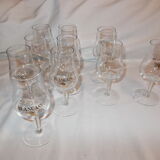Lot of 10 glasses blancass
