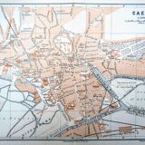 Printed in 1902, map of Caen.