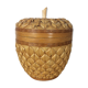 Boîte pomme en rotin vintage
