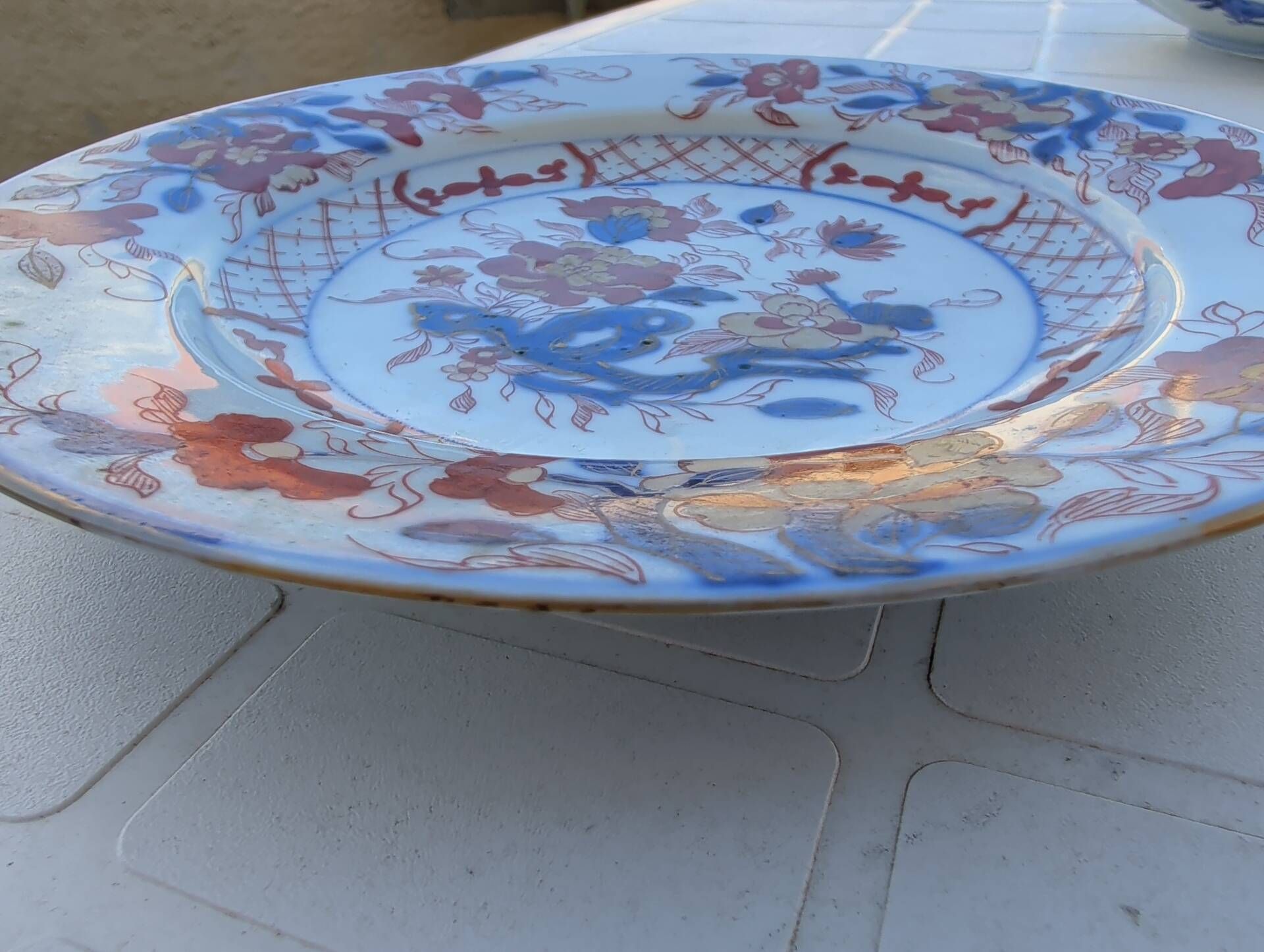Chinese plate Imari decoration