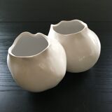 Vase double forme organique