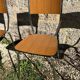 Lot de 4 chaises Formica pieds compas