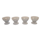 4 pressed glass cups – France – 1950s–1960s
