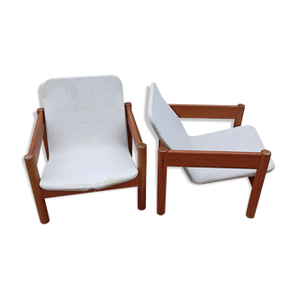 Pair of Scandinavian armchairs