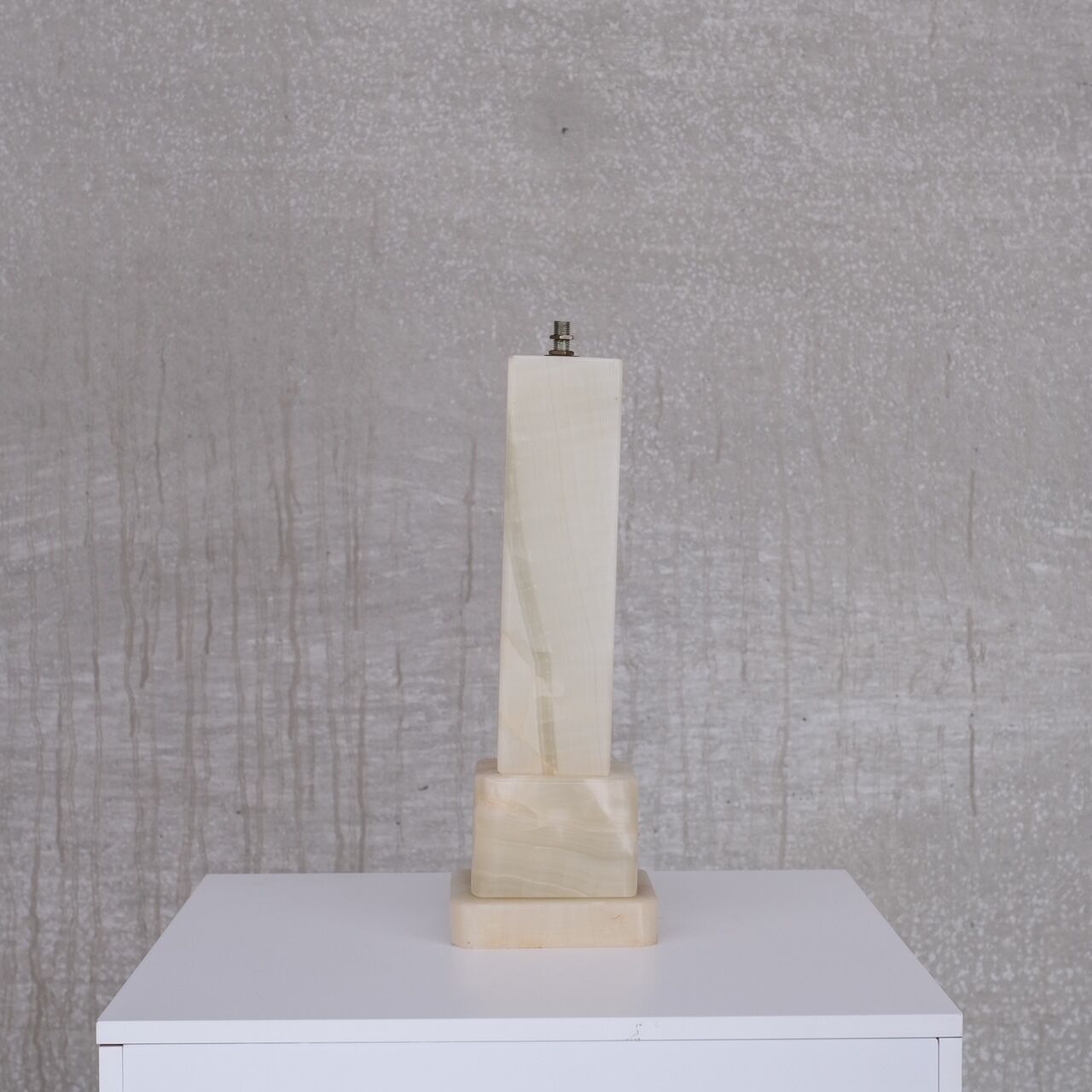 Onyx french mid-century table lamp