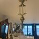 Lustre monte et baisse bronze ancien