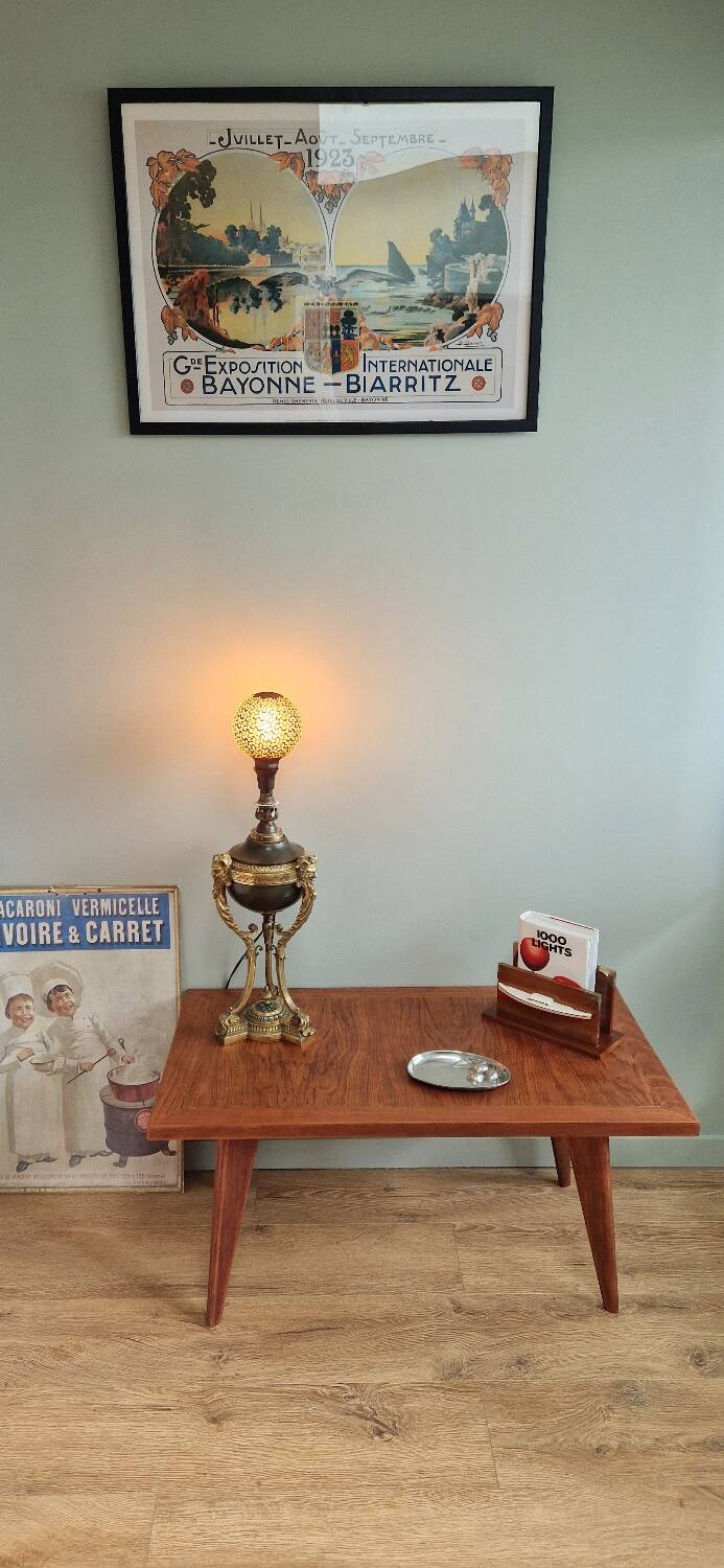 Scandinavian style coffee table from the 50s in rosewood