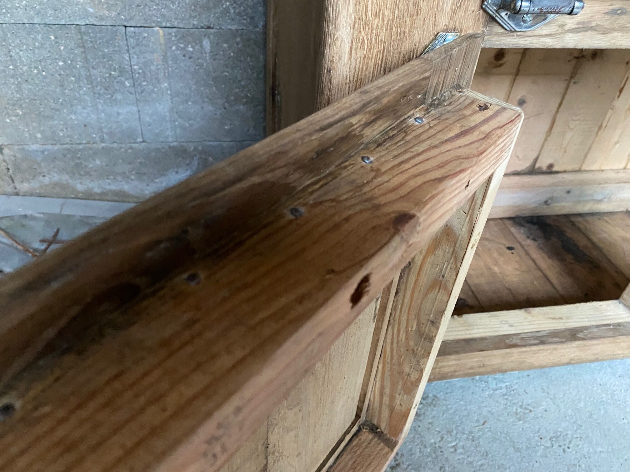 Craft furniture Fridge cooler oak bar from the 30s