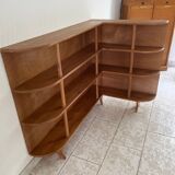 Corner bookcase shelf from the 60s ART DECO