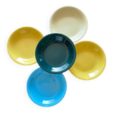 Assiettes salins colorés