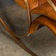 Mid 20thc british made pair of leather rocking chairs c.1950