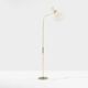 Maison Lunel lampadaire diabolo laiton canon de fusil vers 1950