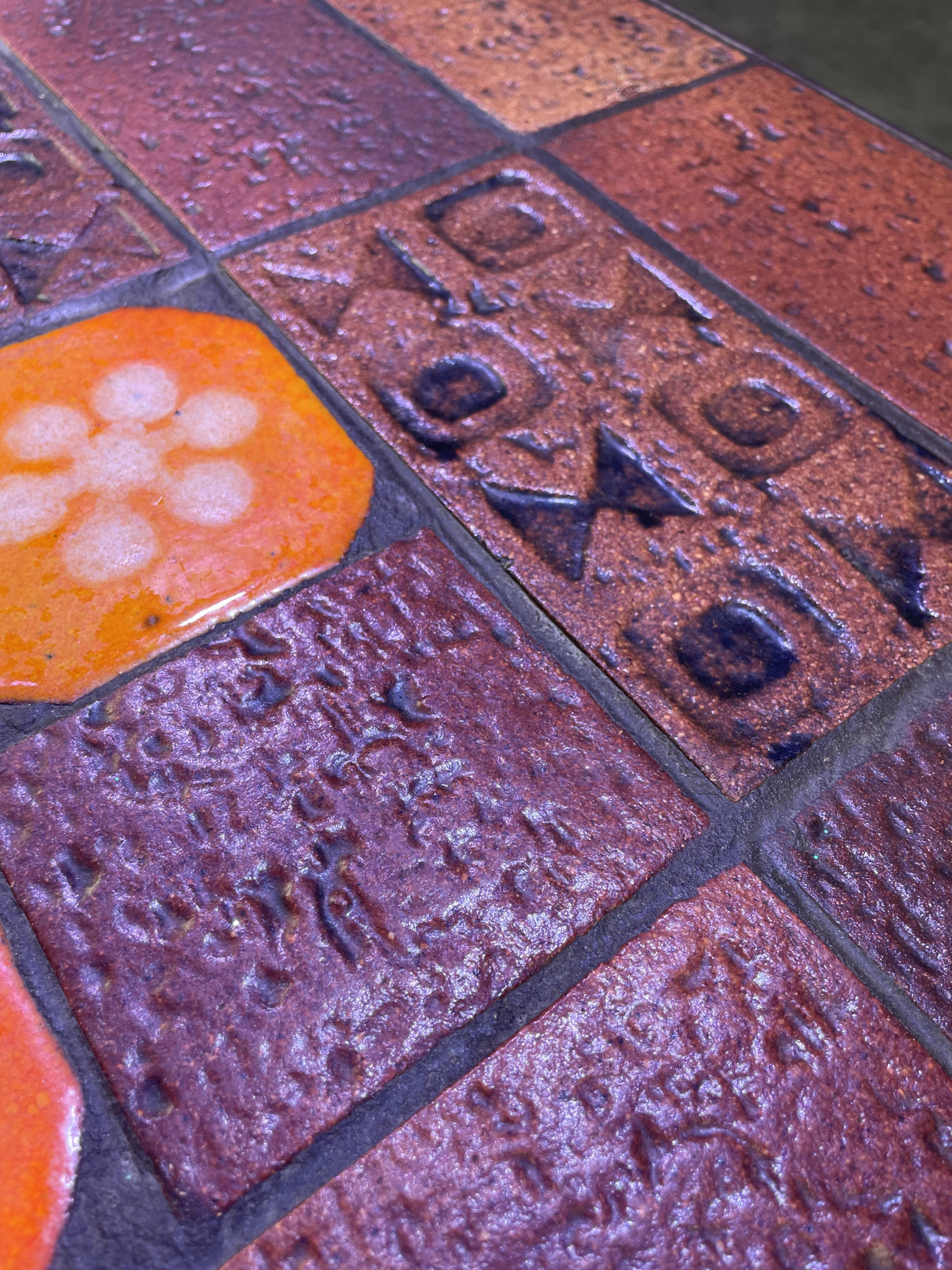 Glazed ceramic coffee table
