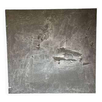 Tableau abstrait brutaliste, louis-marie londot, huile sur toile 1964