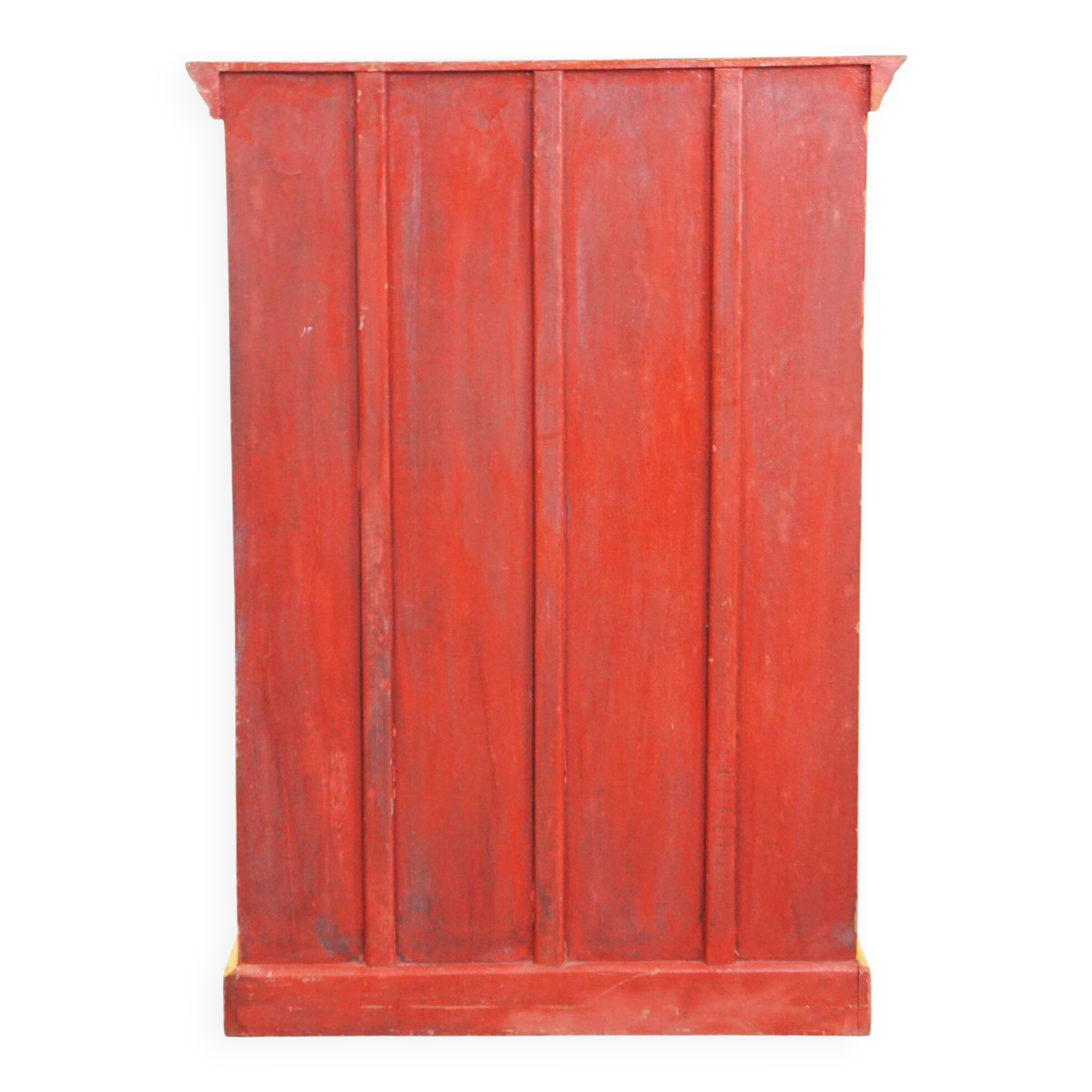 Antique painted folk art cabinet