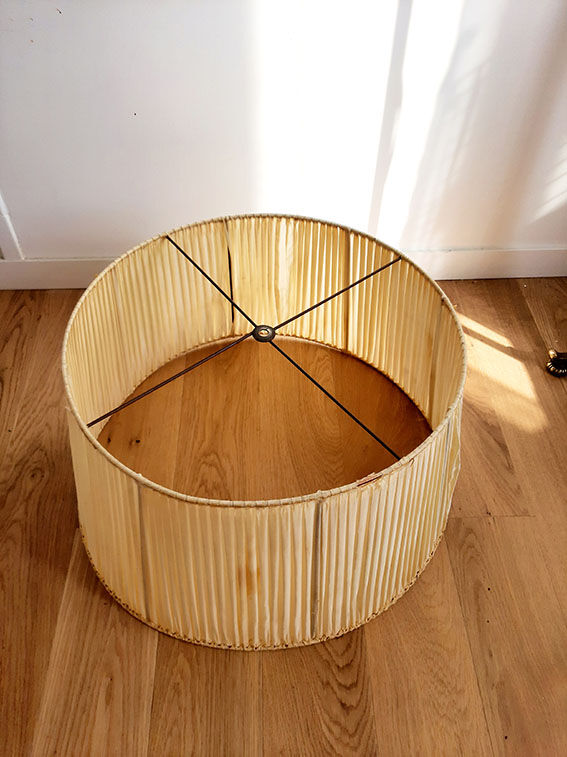 Vintage lampshade diameter 45-55cm