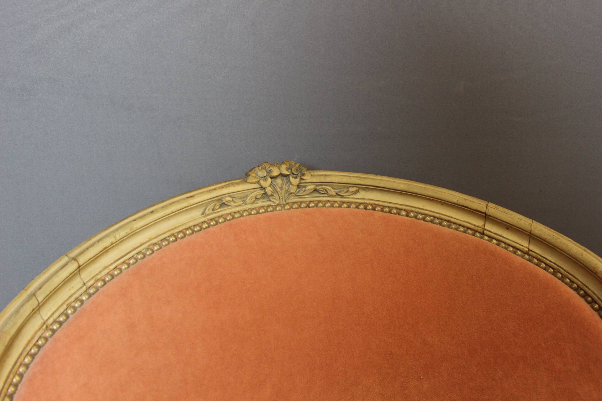 Pair of Louis XV Style Bergeres in Painted Beech Circa 1900