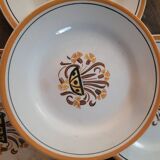 Dessert plates from Creil and Montereau
