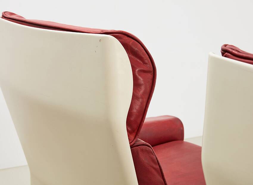 Dieter Rams Pair of Lounge Chairs + Ottoman 620 Series for Vitsoe 1962