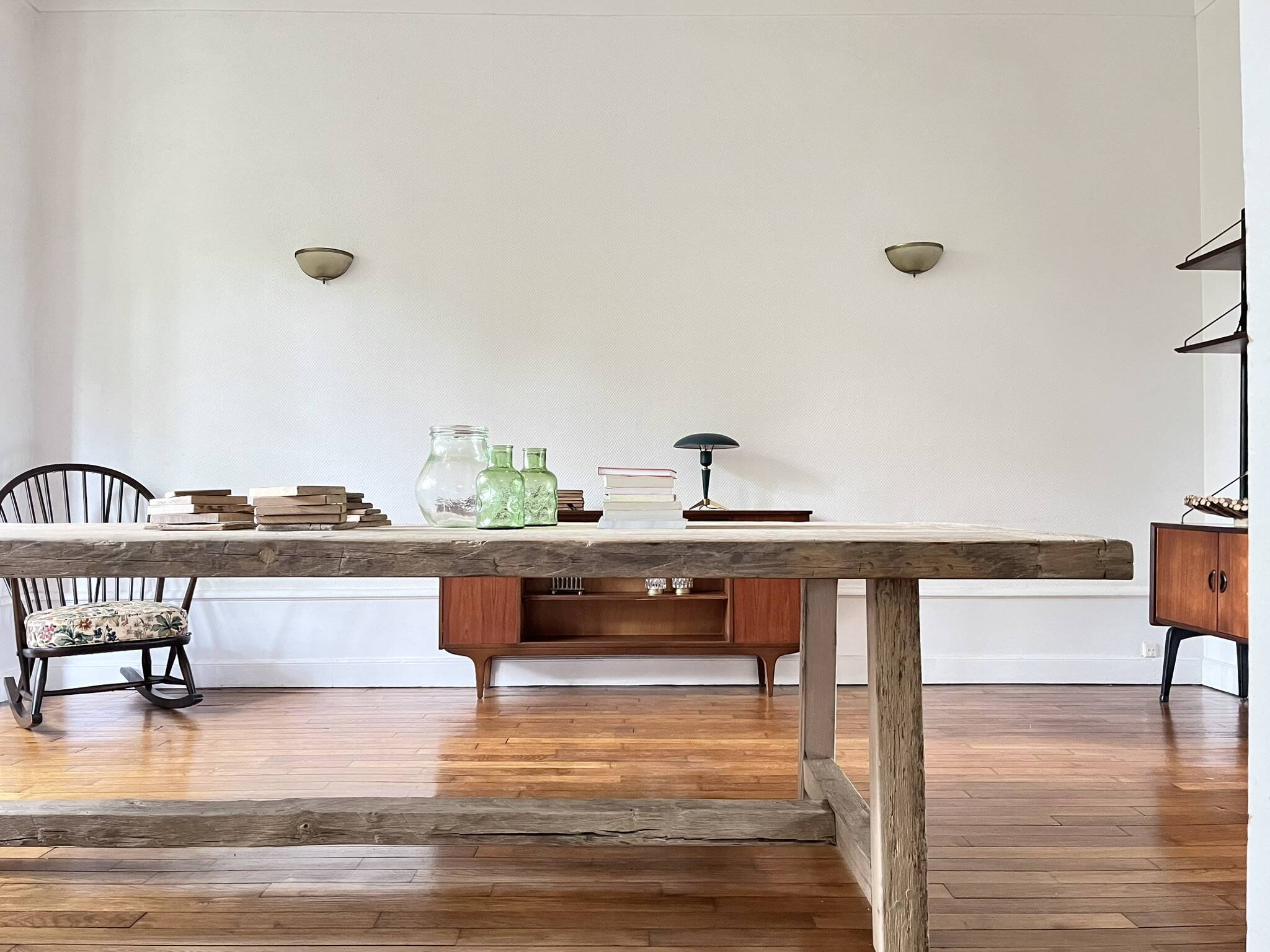 Table de ferme ancienne - Founder en Chêne Massif 200 cm de long