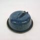 Blue ceramic butter dish, France 1960's