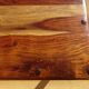 Table en bois exotique, 6/8 personnes
