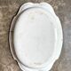 Moustiers hollow oval dish in glazed earthenware