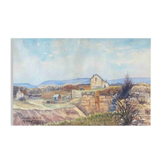 Watercolor painting, 1938