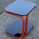 tubular and glass side table from the 1980s