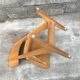 Series of 10 casala children's chairs in vintage light wood