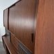 Double enfilade bar in teak by Poul M. Jessen for PMJ Viby, Denmark, 1950.