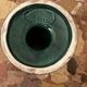 Saint-Clément green ceramic candlestick, 1950s