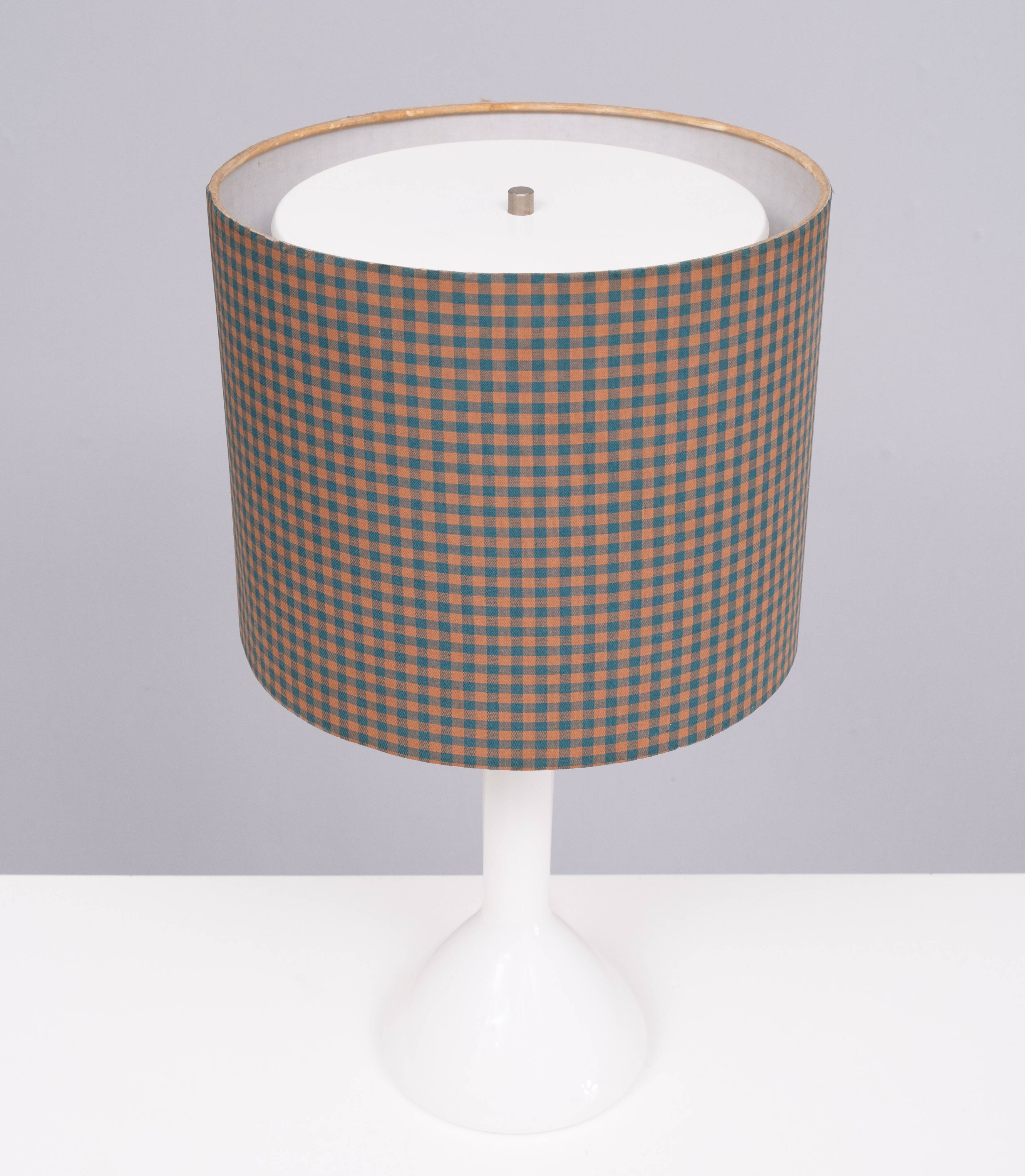 Kastrup Holmegaard Opaline Glass Table lamp Denmark 1960s