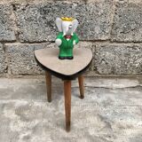 Triangular pedestal table 1950