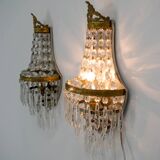 Ensemble de deux appliques Art Nouveau, 1920, restaurées