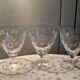 Villeroy and Bosch - 3 Large Antique Glasses - Cut Crystal with Flower Decor