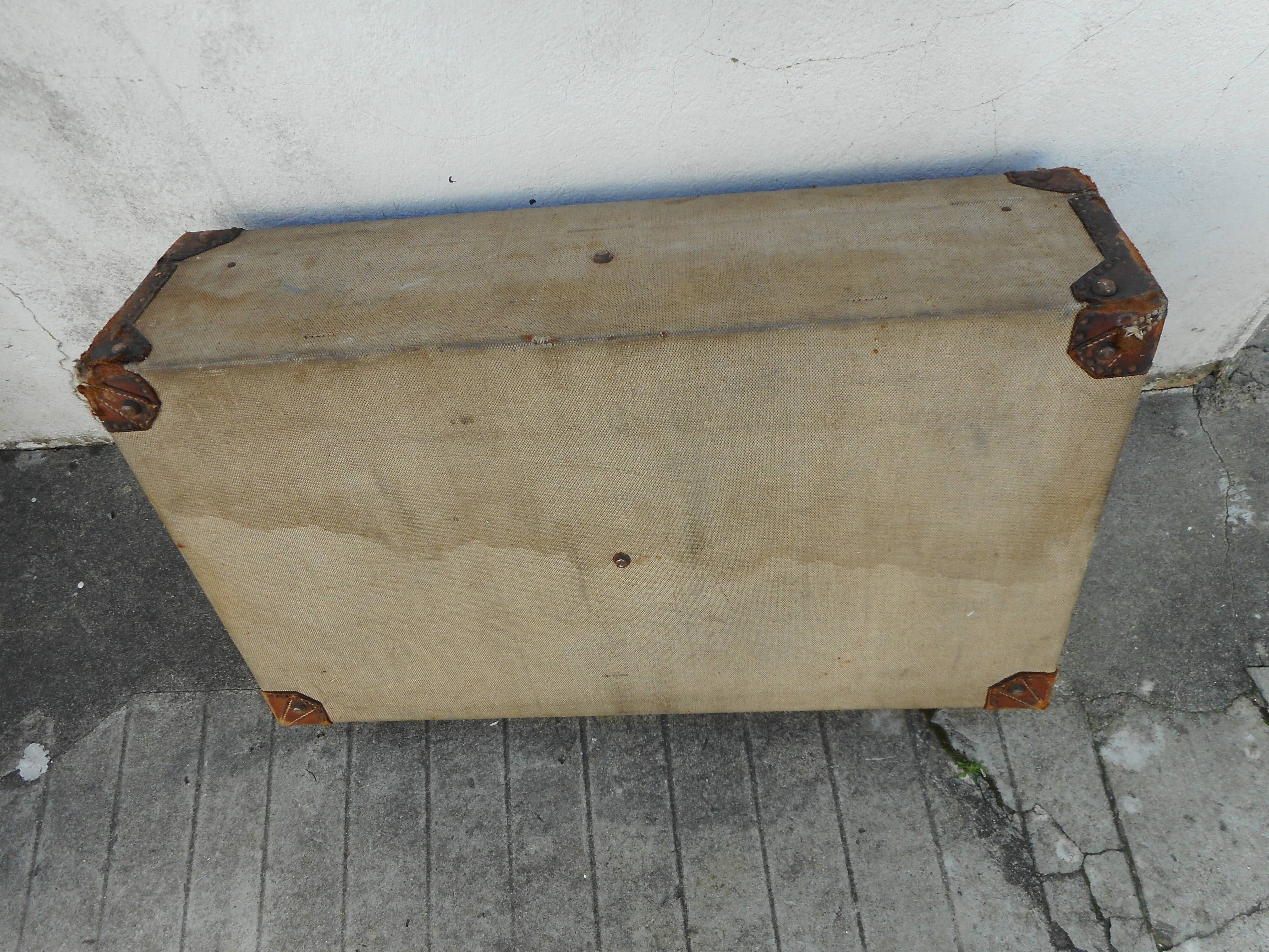 Leather and canvas "Hermes"