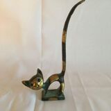 Bronze cat decoration