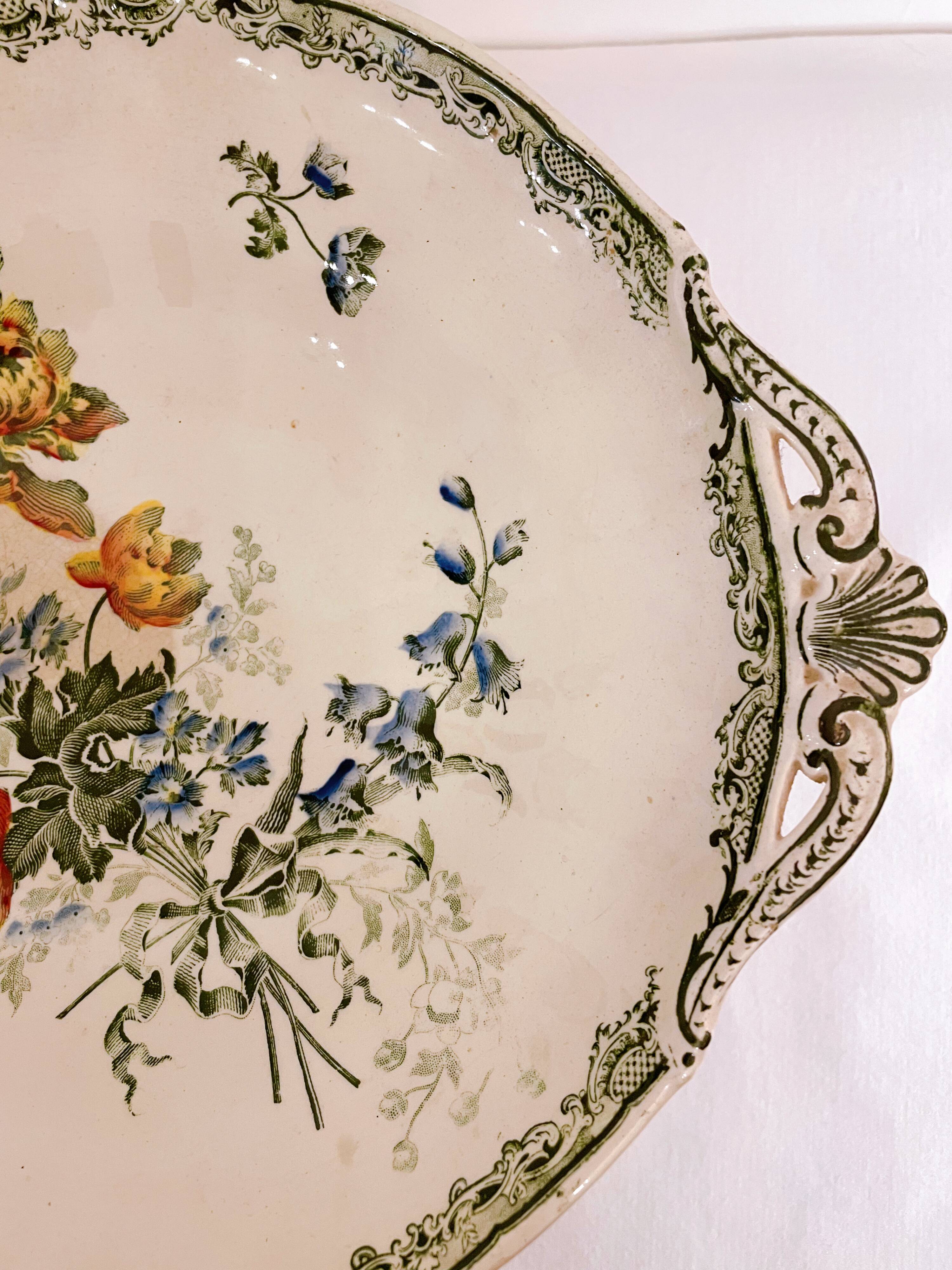 "Fontanges" fruit bowl, Sarreguemines