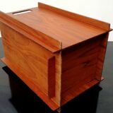 Scandinavian office trash teak 1960