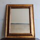 Miroir ancien en bois doré 42x52cm