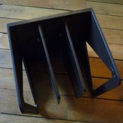 Plastic vinyl record holder, Standy Esselte, vintage 1980s
