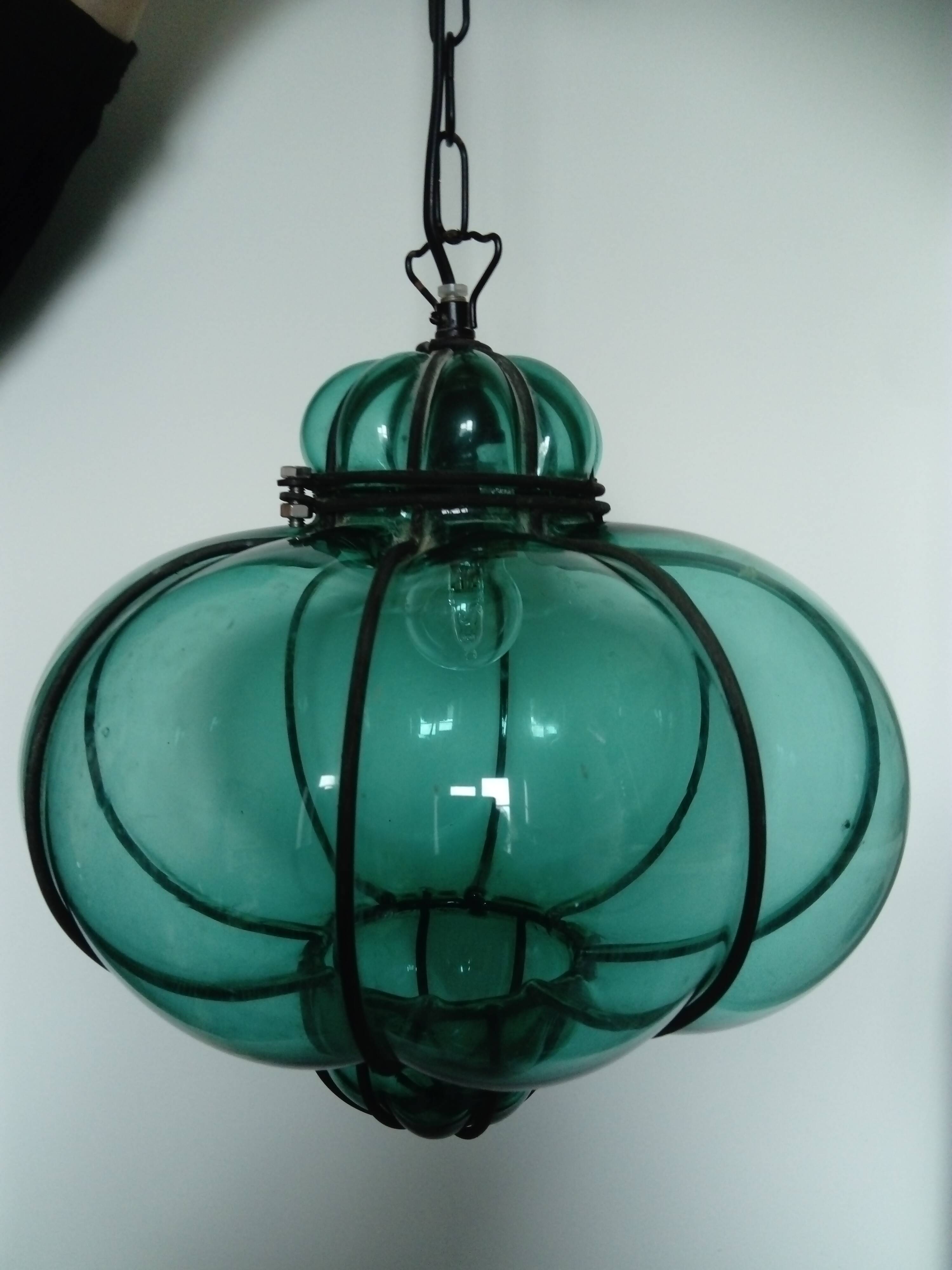 Venetian style glass lantern/pendant light