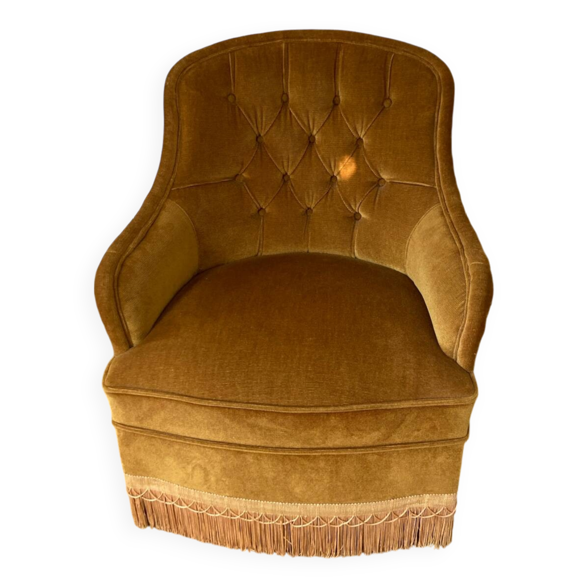 Velvet armchair