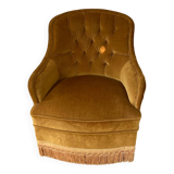 Velvet armchair