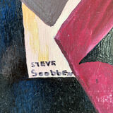 Abstract composition signed