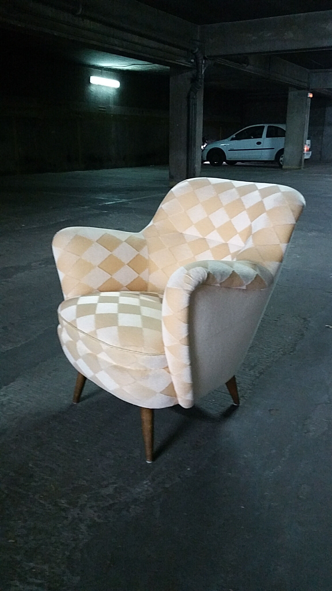 Restored organic year 50-60 club Chair